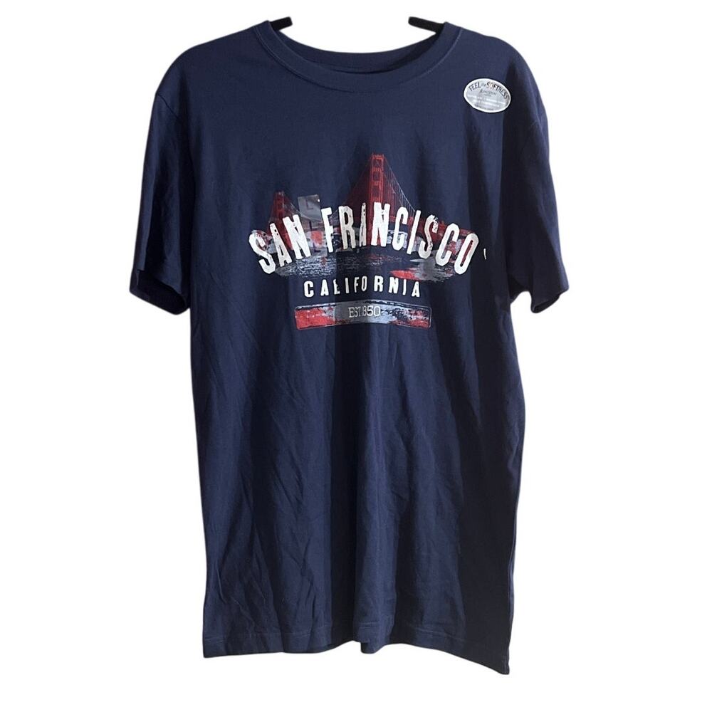 New Agenda San Francisco California Golden Gate Bridge T-Shirt Size Large L New